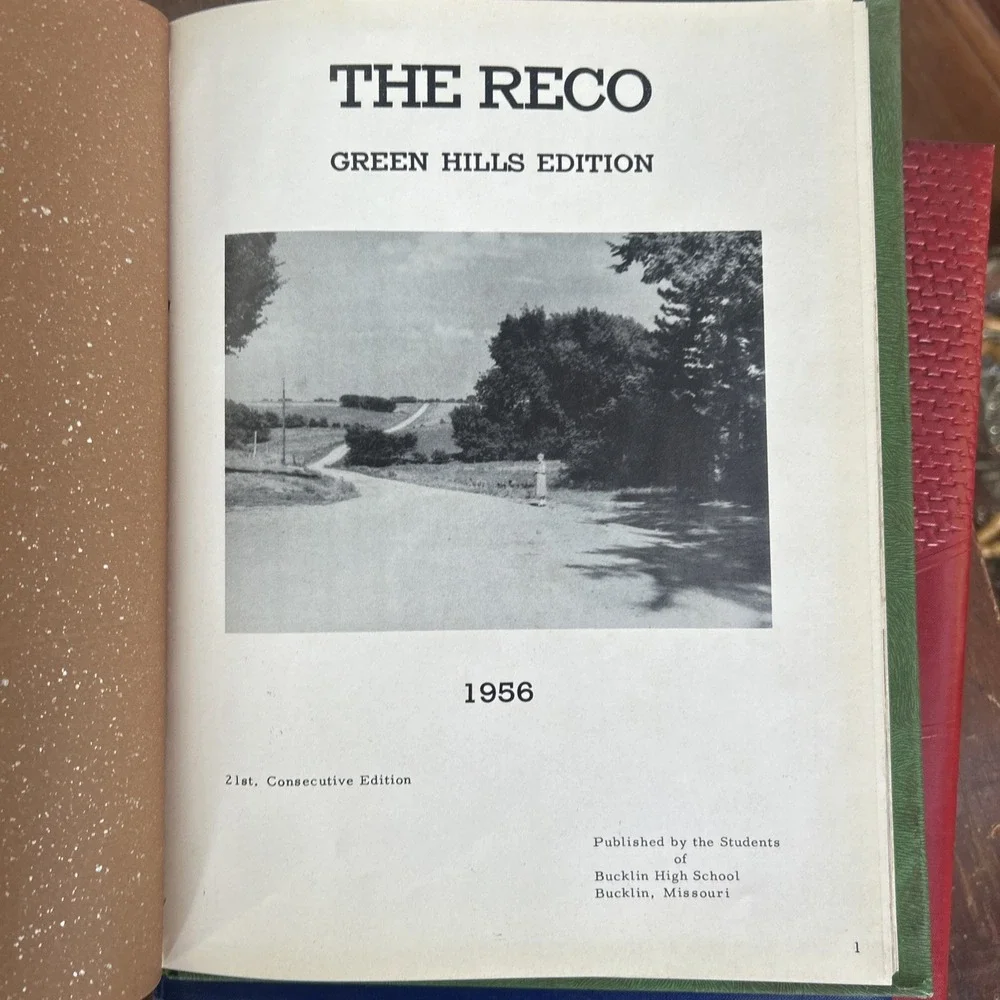 1940s-50's Kansas Missouri High School Yearbooks Rich Hill Bucklin Turner
